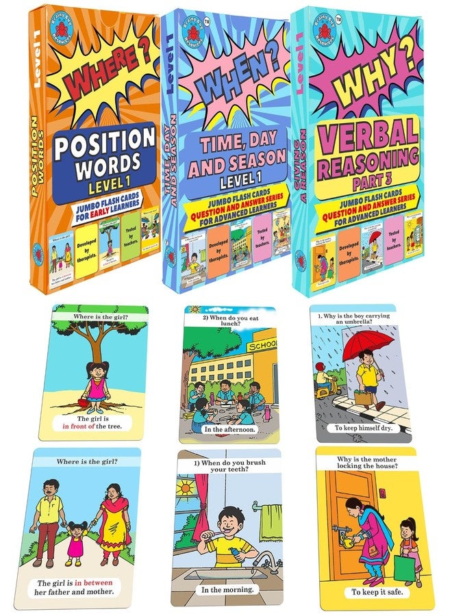 Brainy Bug Resources موارد Brainy Bug لجميع الأعمار: بطاقات تعليمية وموارد لتعليم مهارات اللغة (أجب عن الأسئلة: أين؟ متى؟ لماذا؟) - Image 1